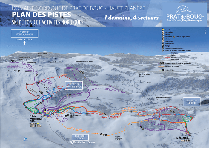 Plan nordique du Lioran